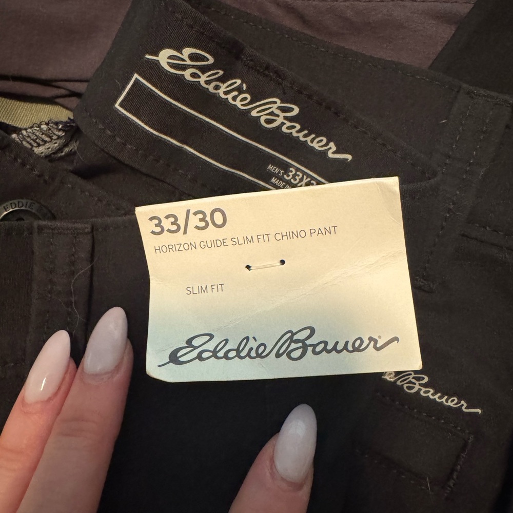 Eddie Bauer Black Chino Pants